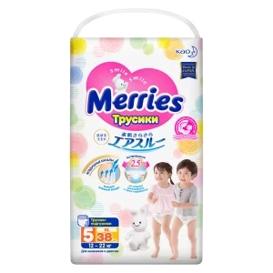 Фото для Подгузники-трусики Merries XL 12-22кг 38шт