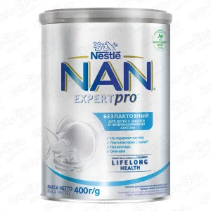 Смесь Nestle NAN EXPERTPRO безлактозная 400г с 0мес БЗМЖ