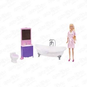 Набор игровой Кукла с ванной комнатой в ассортименте
