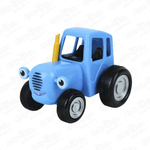 Фигурка Синий трактор с подвижными колесами