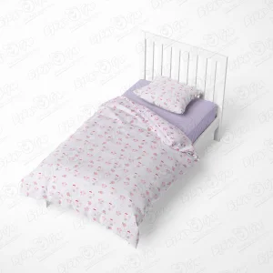 Комплект постельного белья BUBURU Baby Замки ясельный трикотажный 3предмета