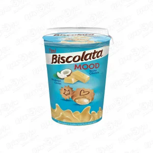 Печенье Biscolata mood кокос в стакане 115г