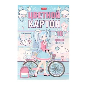Фото для Картон цветной Аниме 10л 10цв