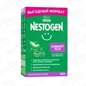 Смесь Nestle NESTOGEN Comfort Plus 1 600г с 0мес БЗМЖ