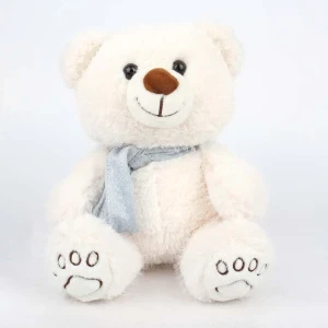 Фото для Игрушка мягкая Lanson Toys Медвежонок Лука с шарфом белый 26см