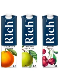 Сок в ассортименте, 1 л