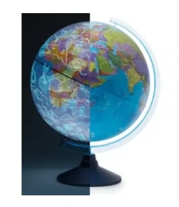Глобус день и ночь Земли D 250мм интерактивный с VR-очками Globen INT12500308