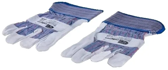 Перчатки комбинированные спилковые, размер XL розово-серые - Сибртех (67901)