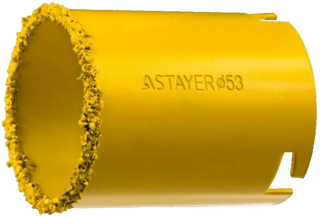 Коронка кольцевая с твердосплавным напылением 53 мм - STAYER (33345-53)