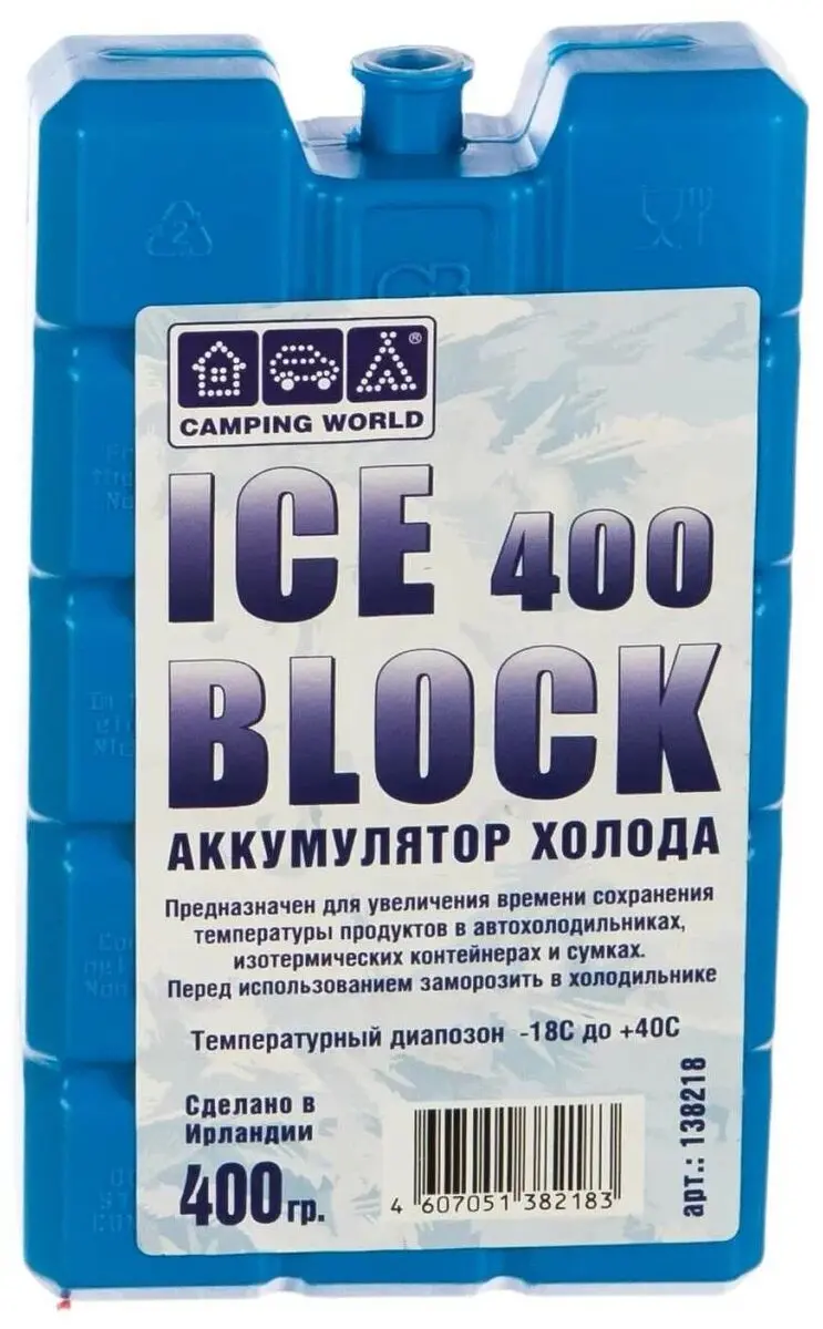 Аккумулятор холода Camping World Iceblock 400 (вес 400 г) [1/1/40]