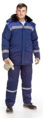 Куртка утепленная Штурман (синий+василек) р.56-58/170-176 ХБ-плюс