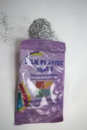 Блестки точка серебро 10 гр Silk Plaster