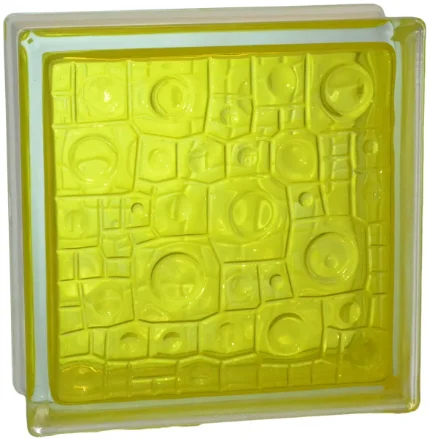 Фото для Стеклоблок Губка желтый 190*190*80 Glass Block