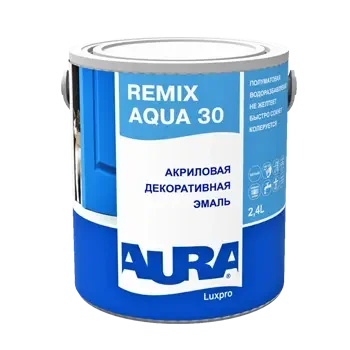 Фото для Эмаль акриловая "Aura Luxpro Remix Aqua 30" 0,9 л ЭСКАРО