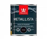 TIKKURILA Краска по ржавчине молотковая черная глянцевая "Metallista" 0,9 л