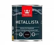 Фото для TIKKURILA Краска по ржавчине молотковая черная глянцевая "Metallista" 0,9 л