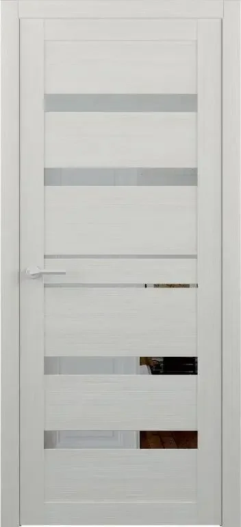 Фото для Полотно дверное кипарис белый Эко-шпон зеркало 700*2000*40 ФРЕГАТ