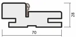 Деталь короба дуб южный правая Art-шпон,петли (2,5*ДК80х32),Status-1 ФРЕГАТ