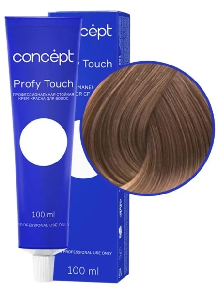 Фото для Concept Profy Touch 7.7 Профессиональная стойкая крем-краска для волос, светло-коричневый, 100 мл