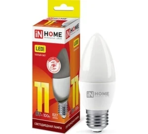 Фото для Лампа LED-свеча-VC 11Вт 3000 Е27 IN HOME
