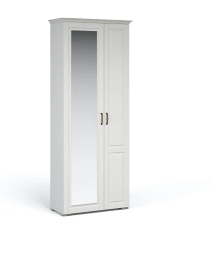 Фото для Шкаф 2-х дверный с зеркалом Лацио П (Белое дерево)