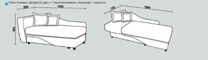 Диван-кровать Нео-32 правый (2 кат.)