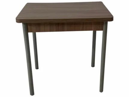 Фото для Стол обеденный Д17 раскладной (Ясень шимо темный/Опоры металлик)