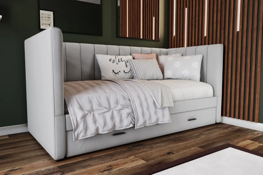 Фото для Кровать Нега 0.9 подростковая (Светло-серый)