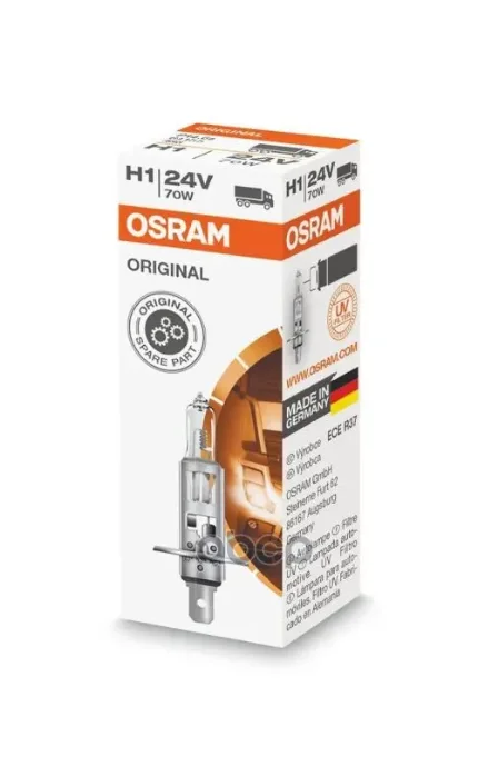 Фото для А/Лампа H1 24v70w P14,5s Osram 64155 Osram арт. 64155