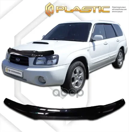Фото для Дефлектор Капота Su Forester 2002-2005г Sg5,Sg9 Чёрный (Мухобойка) CA plastic арт. 2010010100629