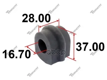 Фото для Втулка Стаб 17мм 54613-4n017/ 54613-4n000 Tenasity Asbni1006 Tenacity арт. ASBNI1006