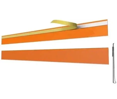 Ценникодержатель полочный DBR 39*1000/OR  оранжевый