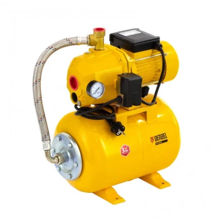 Фото для Станция насосная автоматическая 40л/мин. 800Вт, напор 20м, бак 24л, эжекторная - DENZEL