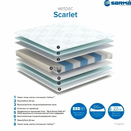 Фото для Матрас Scarlet 1,8*2,0