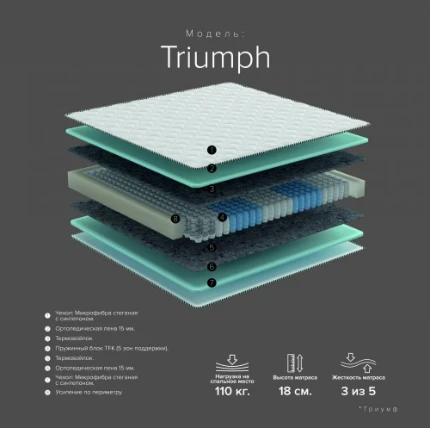 Фото для Матрас Triumph 1,2*2,0