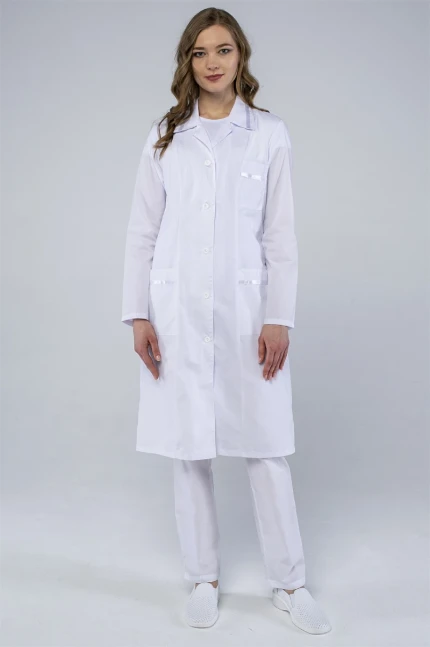 Фото для Халат МЕДИЦИНСКИЙ СТАНДАРТ жен. тк. тиси отбеленная