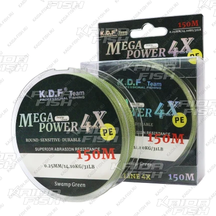 Фото для Плетеный шнур KDF MegaPower 4X 150 м в ассорт