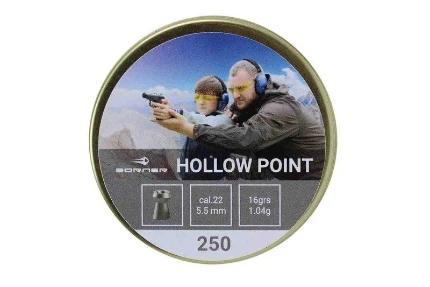 Фото для Пули пневм. Borner Hollow Point, 5,5 (250 шт.) 1,15 гр