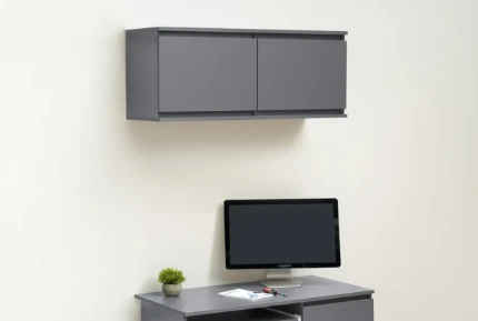 Фото для Челси Полка навесная (Антресоль малая) (Графит, Графит) МИФ