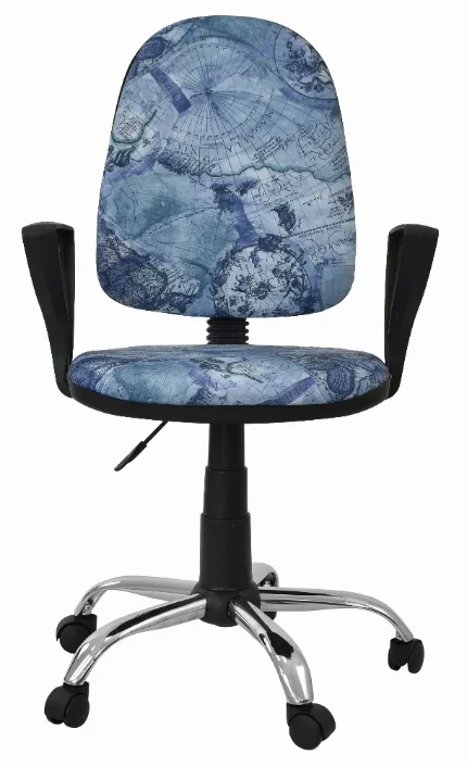 Фото для Кресло Премьер 1 Polo (Карта голубая) Газлифт п.Гольф