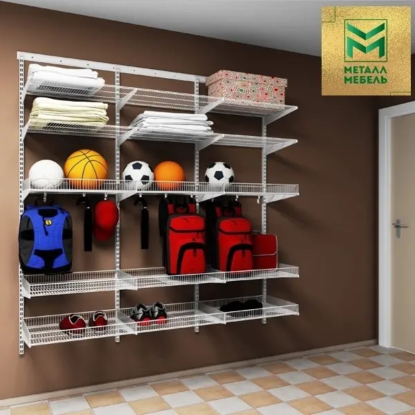 Гардеробная система Титан GS - идеальное решение для организации пространства в доме! Для детской, раздевалки спортивной секции.