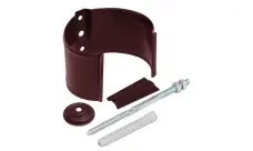 Фото для Кронштейн трубы на кирпич (90мм) RAL3005 красное вино