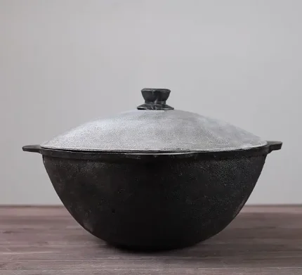 Фото для Казан чугунный, 8 л.,плоское дно