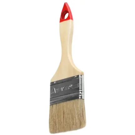 Фото для Кисть плоская STAYER "UNIVERSAL-STANDARD", светлая натуральная щетина, деревянная ручка, 63мм