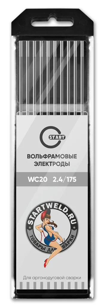 Вольфрамовый электрод WС 20 2,4/175 (серый) WC2024175