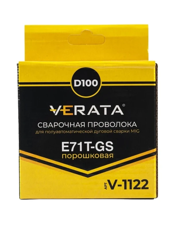  Сварочная проволока порошковая самозащитная VERATA E71T-GS д.1,0мм 0,9кг