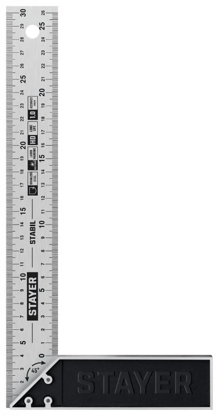 Фото для STAYER 300 мм, столярный угольник, Professional (3431-30)