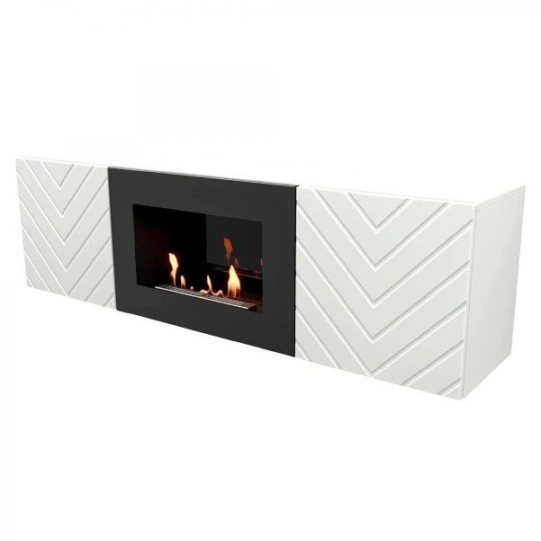 Фото для Тумба с биокамином Firelight BFP/P-1400V белая