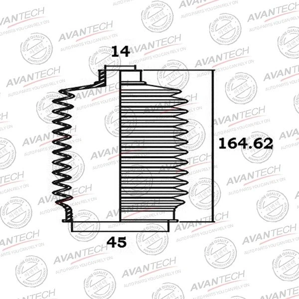 Фото для Пыльник рейки «AVANTECH» BS0102/ RP2084