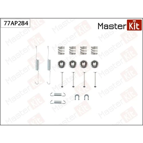 Фото для Комплект монтажный барабанного тормоза MASTERKIT 77AP284/950778